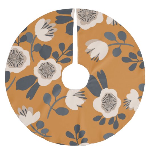 Delicaat Botanisch  bloemmotief Kerstboom Rok (Voorkant)
