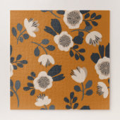 Delicaat Botanisch bloemmotief Legpuzzel (Horizontaal)