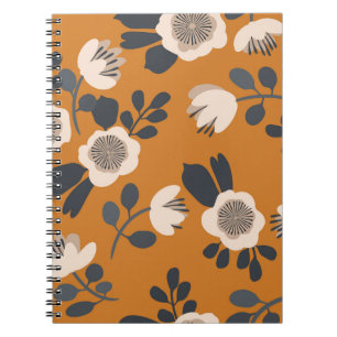 Delicaat Botanisch  bloemmotief Notitieboek