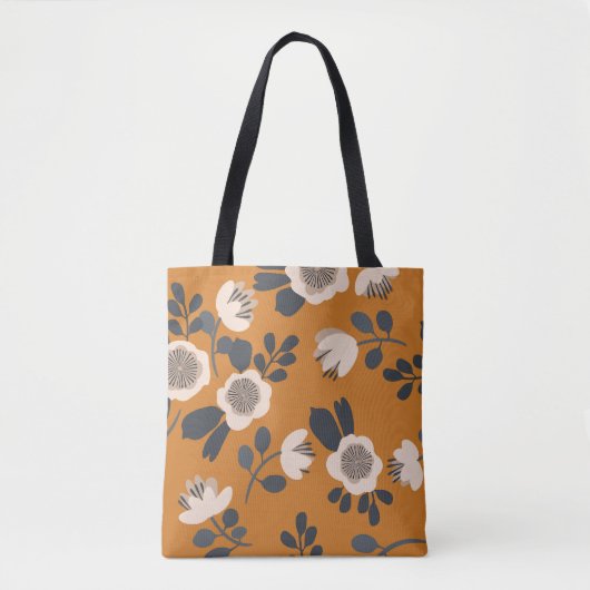 Delicaat Botanisch  bloemmotief Tote Bag (Voorkant)