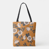 Delicaat Botanisch  bloemmotief Tote Bag (Achterkant)