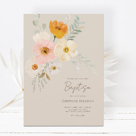delicaat bouquet Baptism-uitnodiging Kaart