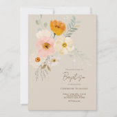 delicaat bouquet Baptism-uitnodiging Kaart (Voorkant)