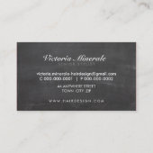  delicaat filigraan krijtbord jade goud visitekaartje (Achterkant)