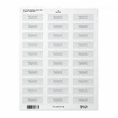Delicaat gepatrooneerd Mitzvah retour adres label (Full Sheet)