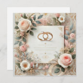 delicaat goudaccent feestdagenkaart (Voorkant / Achterkant)