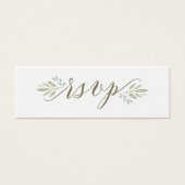 Delicaat groen | Bruiloft RSVP Online Kaart (Voorkant)