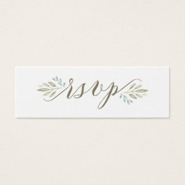 Delicaat groen | Bruiloft RSVP Online Kaart