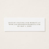 Delicaat groen | Bruiloft RSVP Online Kaart (Achterkant)