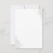 Delicaat groen en gouden bladeren bruiloft RSVP (Achterkant)