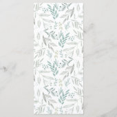 Delicaat groen | Huwelijksmenu Menu (Achterkant)