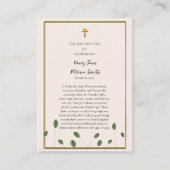 Delicaat groen orthodox bruiloft gebed Kaart Plaatskaartje (Voorkant)