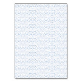 Delicaat, lichtblauw patroon zich herhalend op kaart (Achterkant)