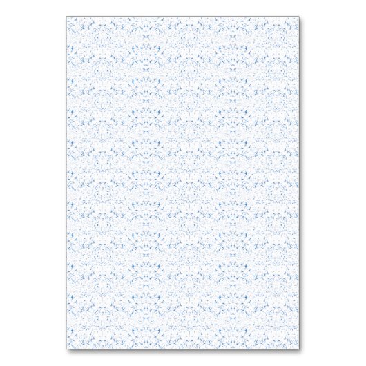 Delicaat, lichtblauw patroon zich herhalend op kaart (Achterkant)