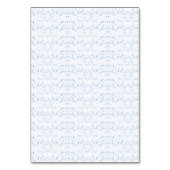 Delicaat, lichtblauw patroon zich herhalend op kaart (Voorkant)
