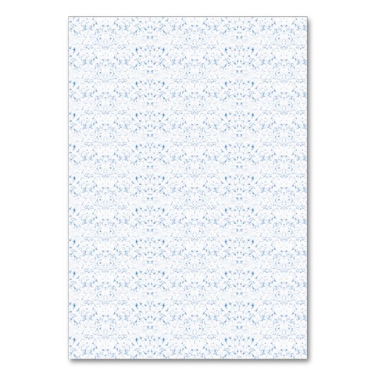 Delicaat, lichtblauw patroon zich herhalend op kaart (Voorkant)
