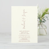 Delicaat minimalistisch ivoor neutraal alles in éé kaart (Staand voorkant)