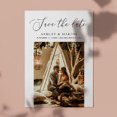 delicaat minimalistisch script | Schone foto bruil Save The Date