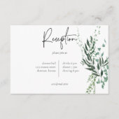 Delicaat modern tropisch regenwoud informatiekaartje (Voorkant)