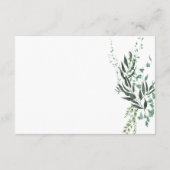 Delicaat modern tropisch regenwoud informatiekaartje (Achterkant)