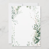 Delicaat modern tropisch regenwoud kaart (Achterkant)