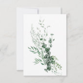 Delicaat modern tropisch regenwoud save the date (Achterkant)