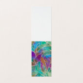 Delicaat Oerwouden Patroon Edelsteen Pastel Kleure Visitekaartje (Buitenkant ongevouwen)