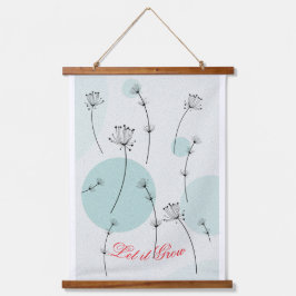 Delicaat Paardenbloem Wens Ontwerp Houten Top Muur Hangend Wandkleed