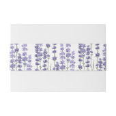 Delicaat Paarse Bloemen Lavendel Veld Uitnodigingen Wikkel (Achterkant Voorbeeld)