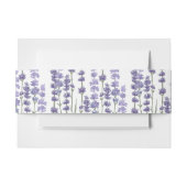 Delicaat Paarse Bloemen Lavendel Veld Uitnodigingen Wikkel (Voorkant Voorbeeld)