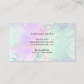 delicaat paarse groen visitekaartje (Achterkant)