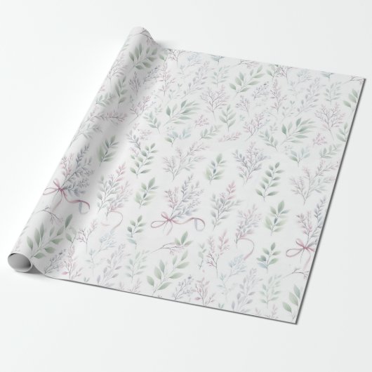 Delicaat pastelpatroon cadeaupapier (Uitgerold)