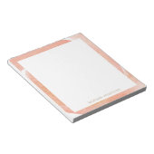 delicaat perzik flormonogram notitieblok (Schuin)