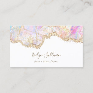 delicaat roze blauw visitekaartje