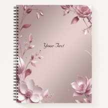 Delicaat Roze Bloemen Notitieboek