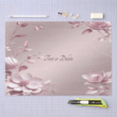 Delicaat roze bloemen tissuepapier (Craft)
