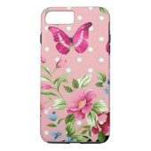 delicaat roze  bloempatroon Case-Mate iPhone case (Achterkant)