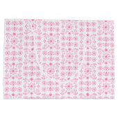 Delicaat roze motief groot cadeauzakje (Achterkant)