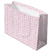 Delicaat roze motief groot cadeauzakje (Achterkant Gekanteld)