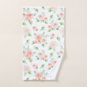 Delicaat Roze Rose Boeket Bad Handdoek (Handdoek)