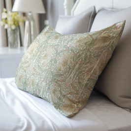 Delicaat Sage Groen  Geel Patroon Morris Kussensloop