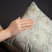 Delicaat Sage Groen Geel Patroon Morris Kussensloop