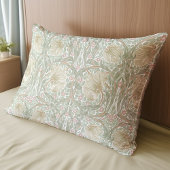 Delicaat Sage Groen Geel Patroon Morris Kussensloop