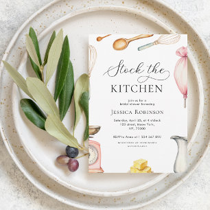 Delicaat Script Voorraad de keuken Vrijgezellenfee Kaart