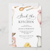 Delicaat Script Voorraad de keuken Vrijgezellenfee Kaart (Voorkant)