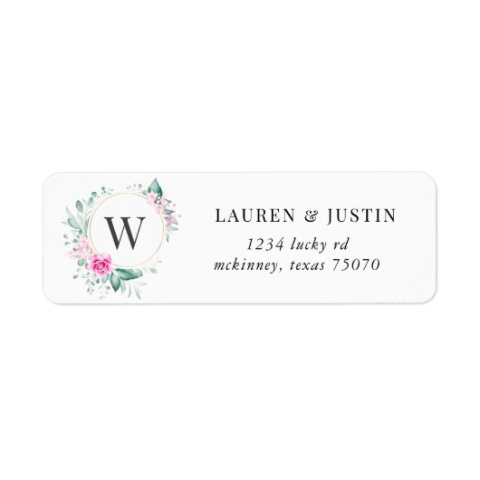 delicaat tue floral return label (Voorkant)