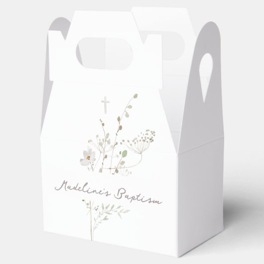 delicaat wildbloemen Baptisme Bedankdoosjes (Geopend)