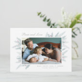 delicaat winterdenkertje feestdagenkaart (Staand voorkant)