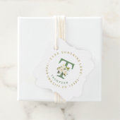 Delicaat Wit Bloemig Rond Adreslabel Bedankjes Labels (In situ)