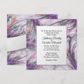 Delicate Amore Wedding Invitations Kaart (Voorkant / Achterkant)